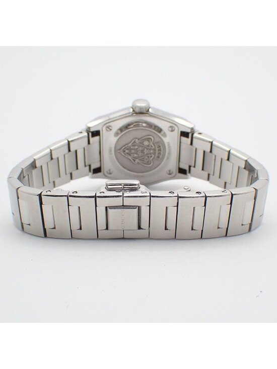 Gucci 115.5 Pantheon Quartz Watch Pink Shell Dial SS Pawn main image 10